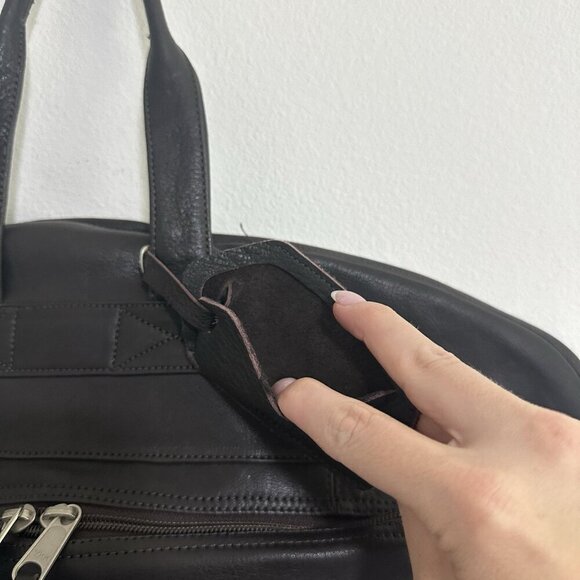 Canyon Outback Leather Goods Brown Genuine Bruno’s Memorial Logo Garment Bag - Picture 3 of 11